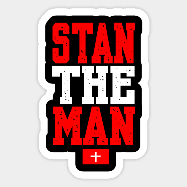 TENNIS: STAN THE MAN STAN WAWRINKA Sticker by King Chris